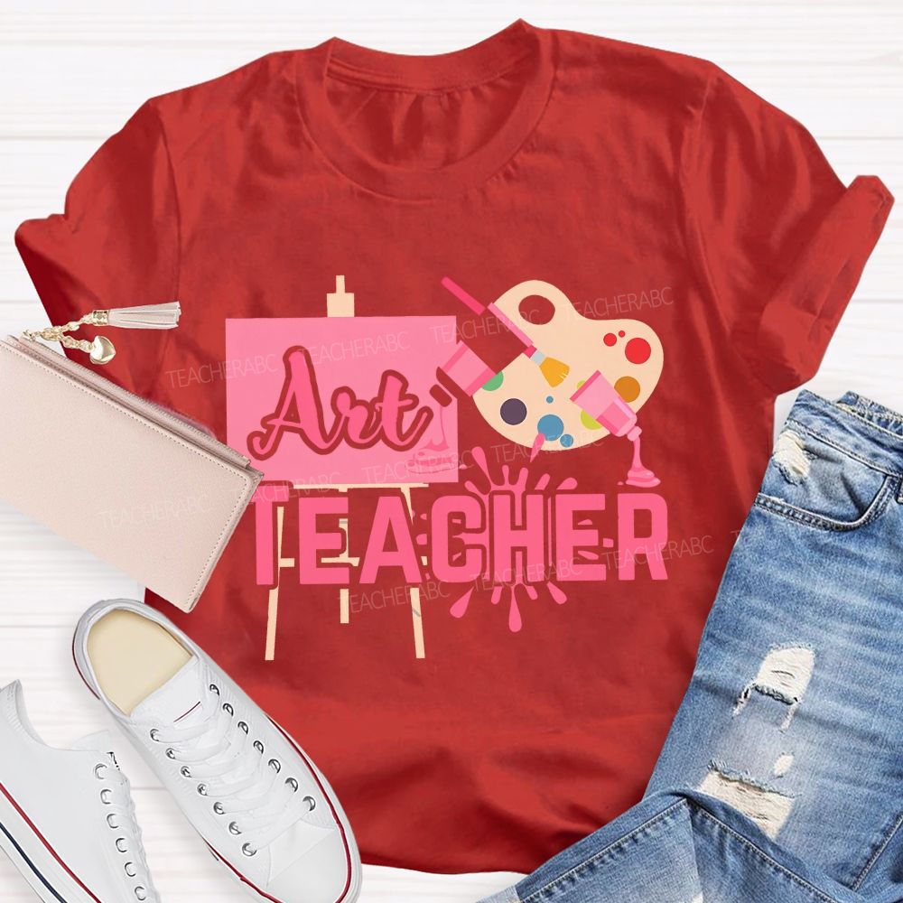 Art Teacher And Dyeing Plate Teacher T-shirt