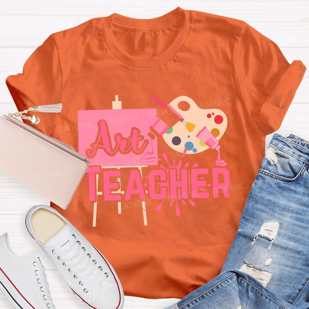 Art Teacher And Dyeing Plate Teacher T-shirt