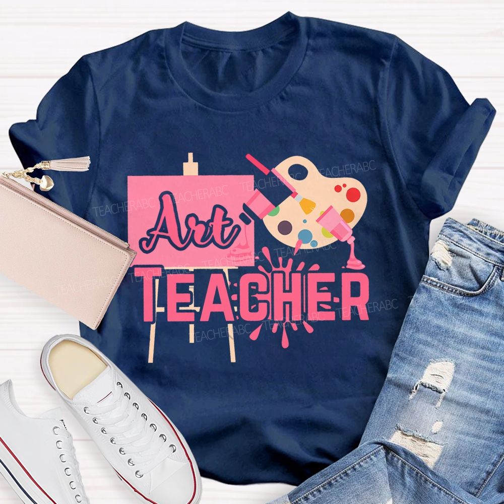 Art Teacher And Dyeing Plate Teacher T-shirt