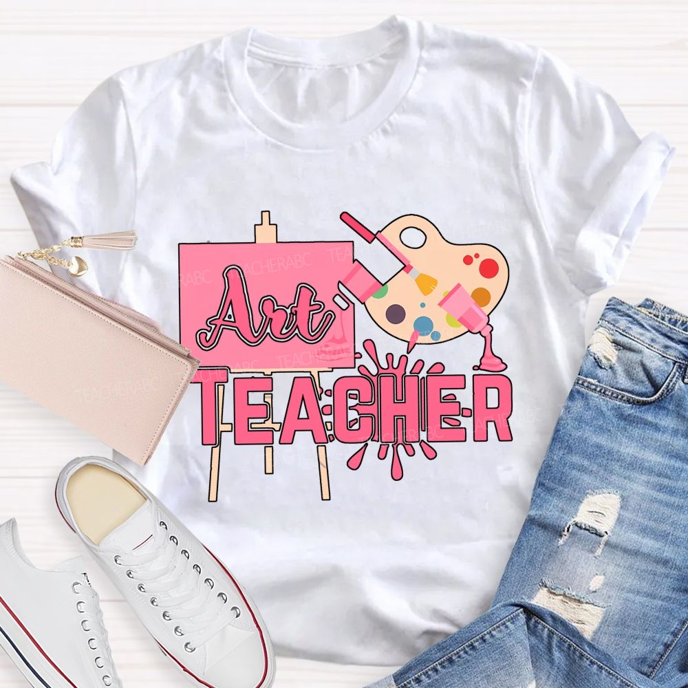 Art Teacher And Dyeing Plate Teacher T-shirt