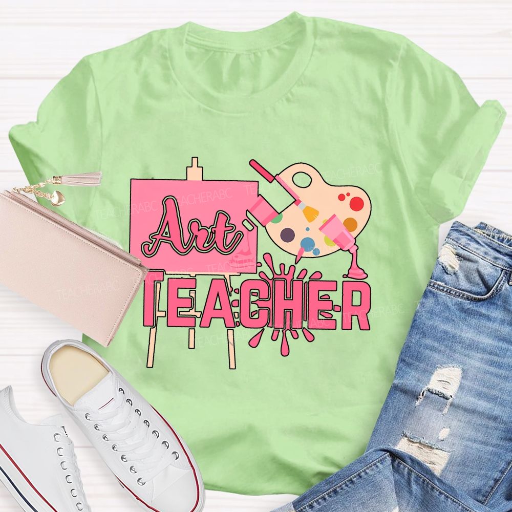 Art Teacher And Dyeing Plate Teacher T-shirt