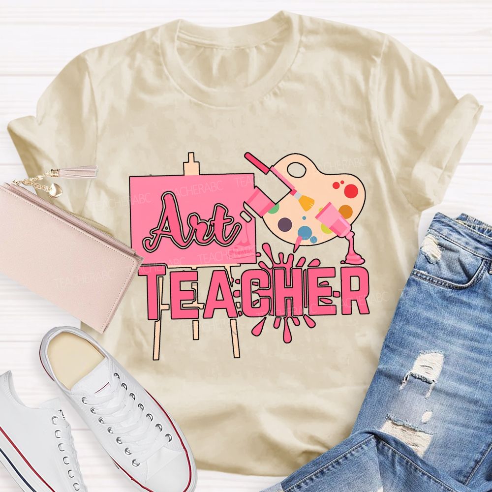Art Teacher And Dyeing Plate Teacher T-shirt