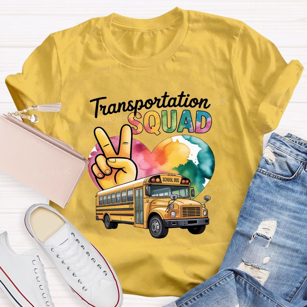 Transportation Squad School Bus Driver T-shirt