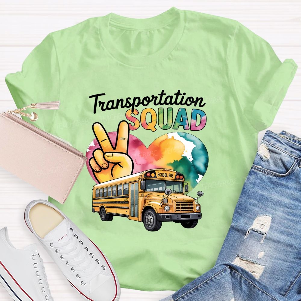 Transportation Squad School Bus Driver T-shirt