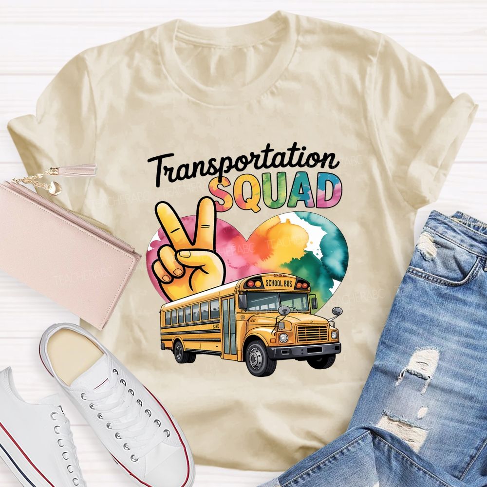 Transportation Squad School Bus Driver T-shirt
