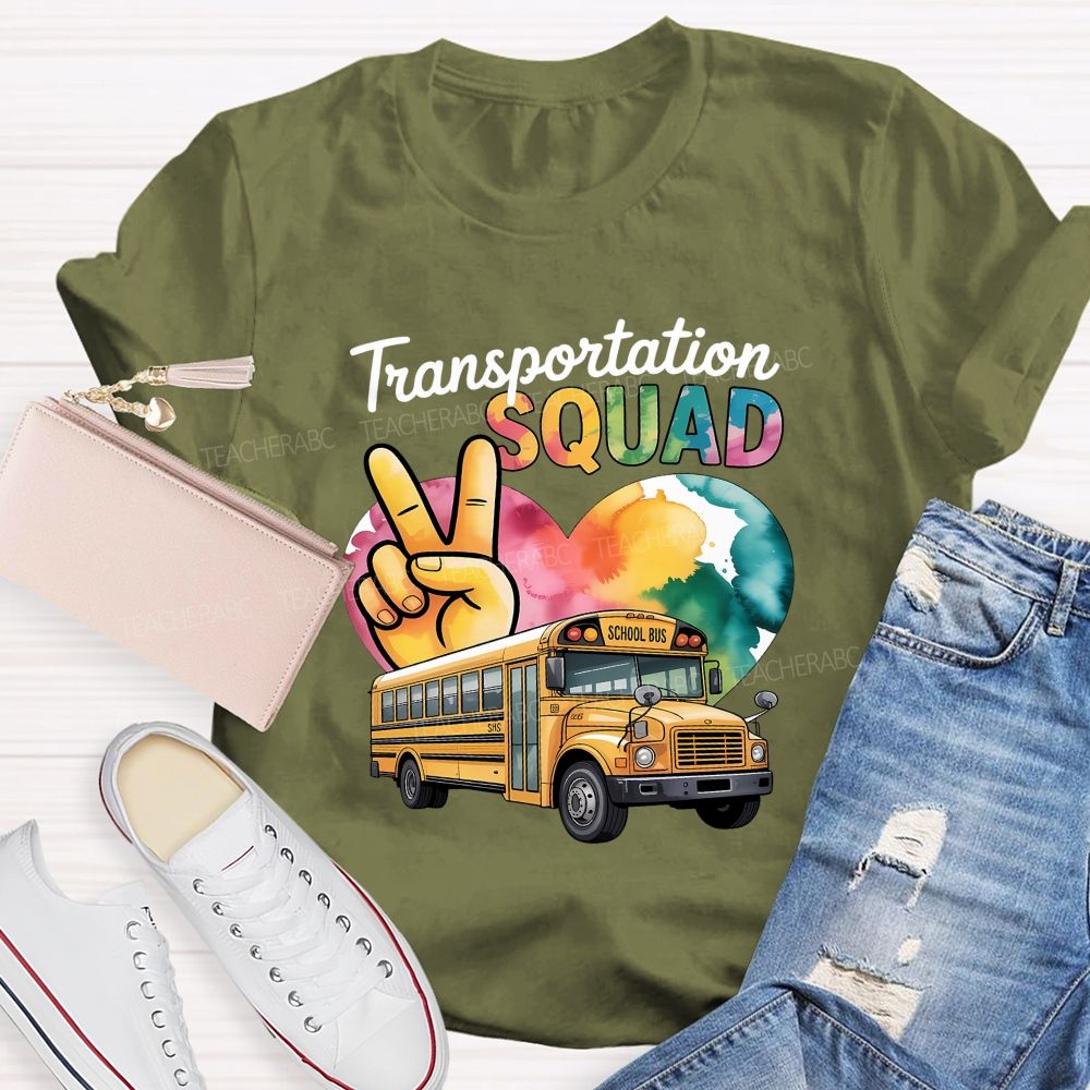 Transportation Squad School Bus Driver T-shirt