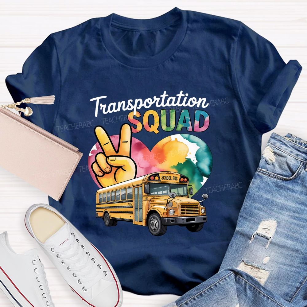 Transportation Squad School Bus Driver T-shirt
