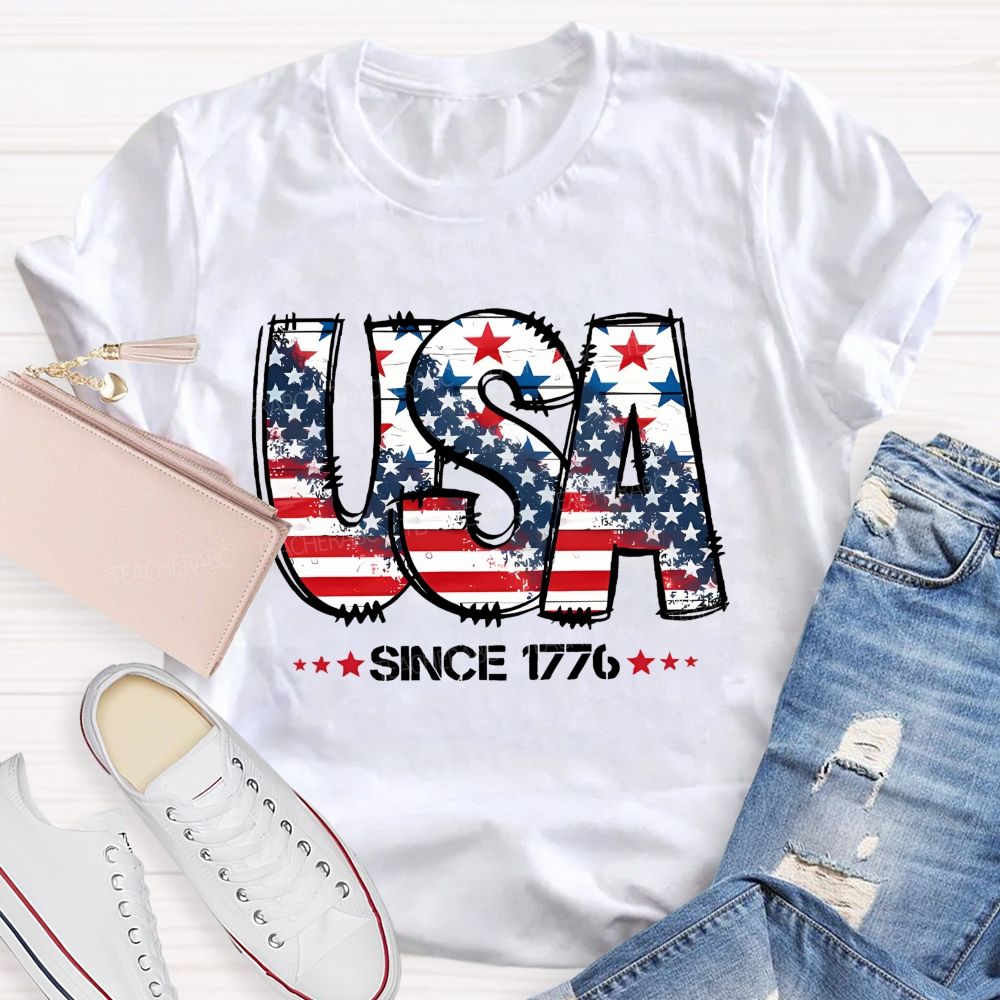 USA Since 1776 Teacher T-shirt