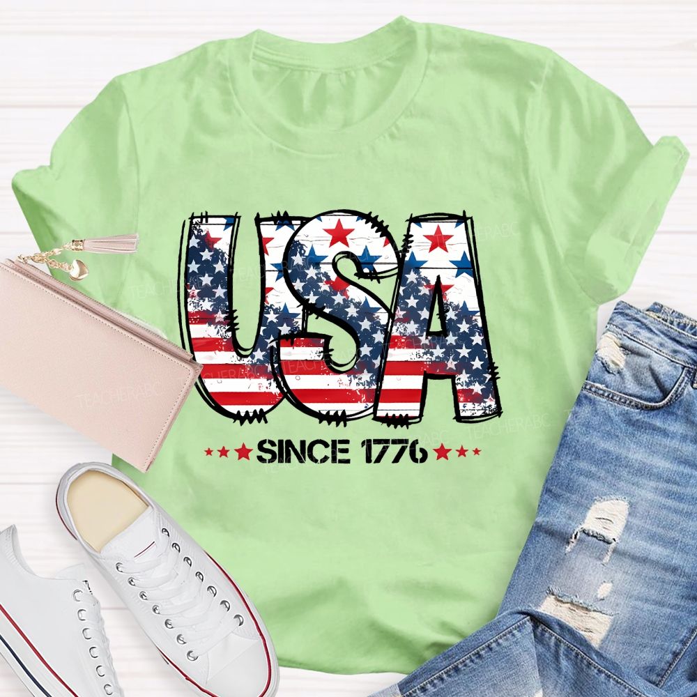 USA Since 1776 Teacher T-shirt