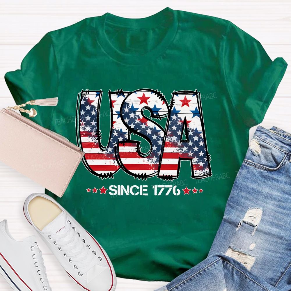 USA Since 1776 Teacher T-shirt