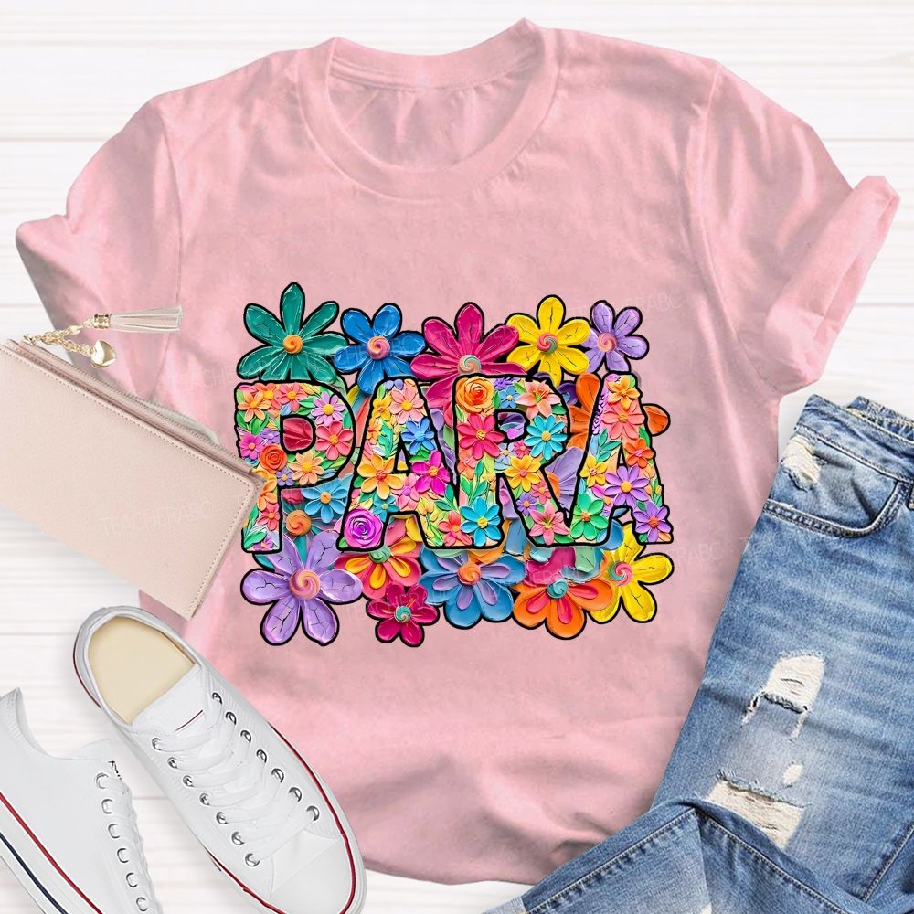 Para Professional Full Of Flower Power T-shirt