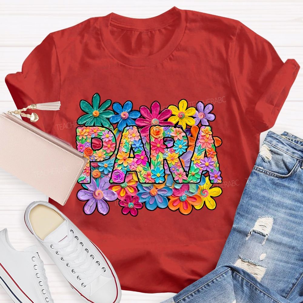 Para Professional Full Of Flower Power T-shirt