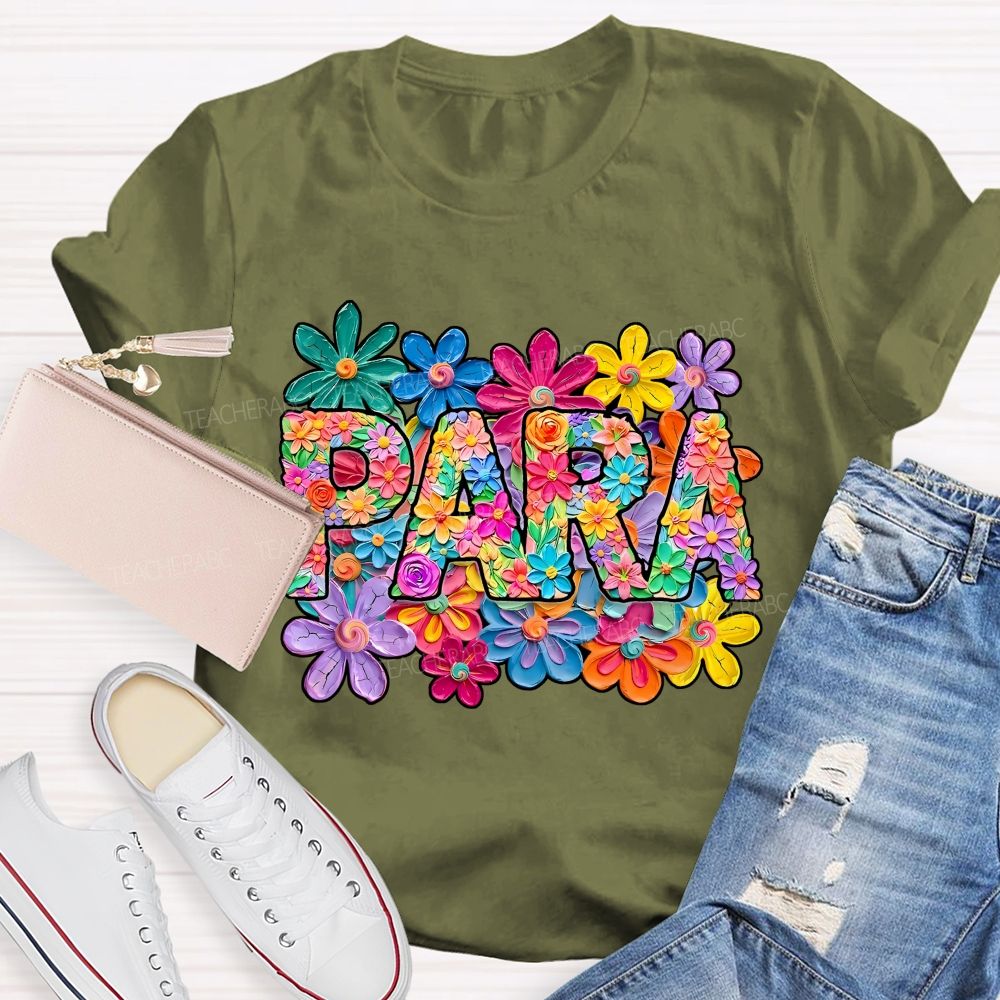 Para Professional Full Of Flower Power T-shirt