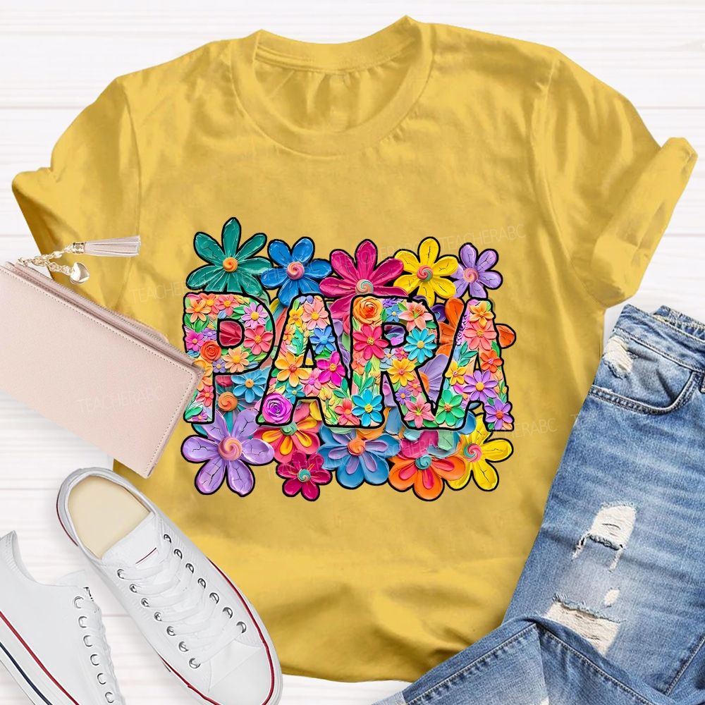 Para Professional Full Of Flower Power T-shirt