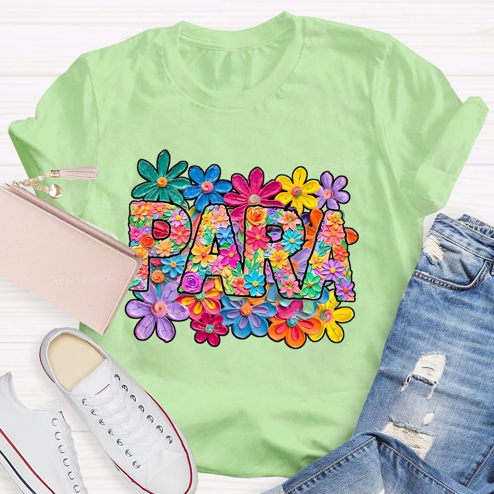 Para Professional Full Of Flower Power T-shirt