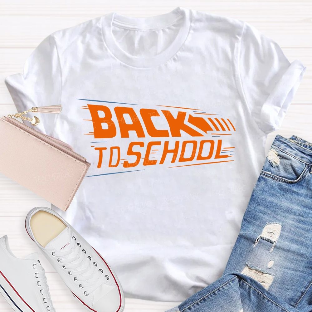 Back To School Letters Graphics Teacher T-shirt