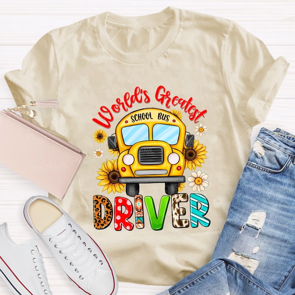 World'S Greatest School Bus Driver Teacher T-shirt