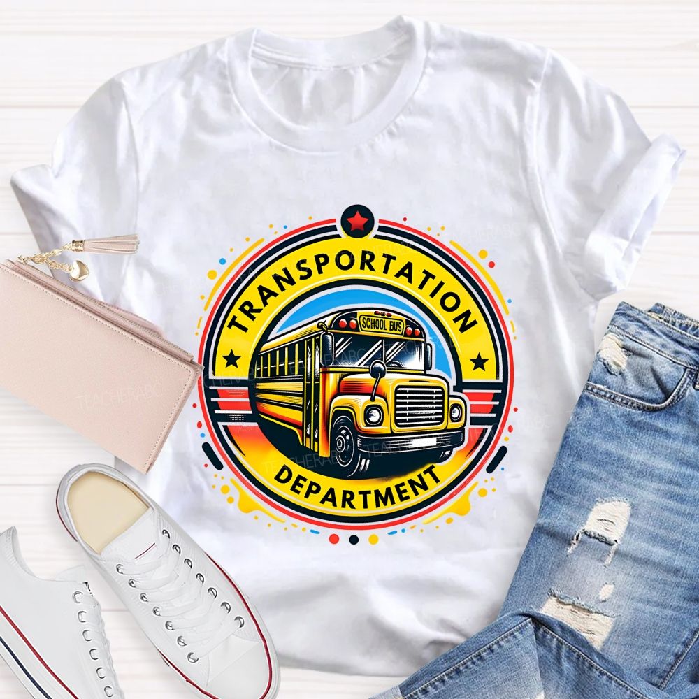 Transportation Department School Bus Driver T-shirt