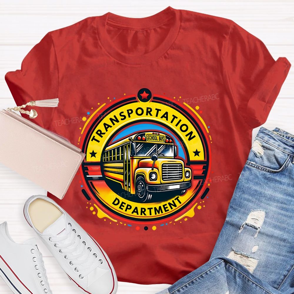 Transportation Department School Bus Driver T-shirt