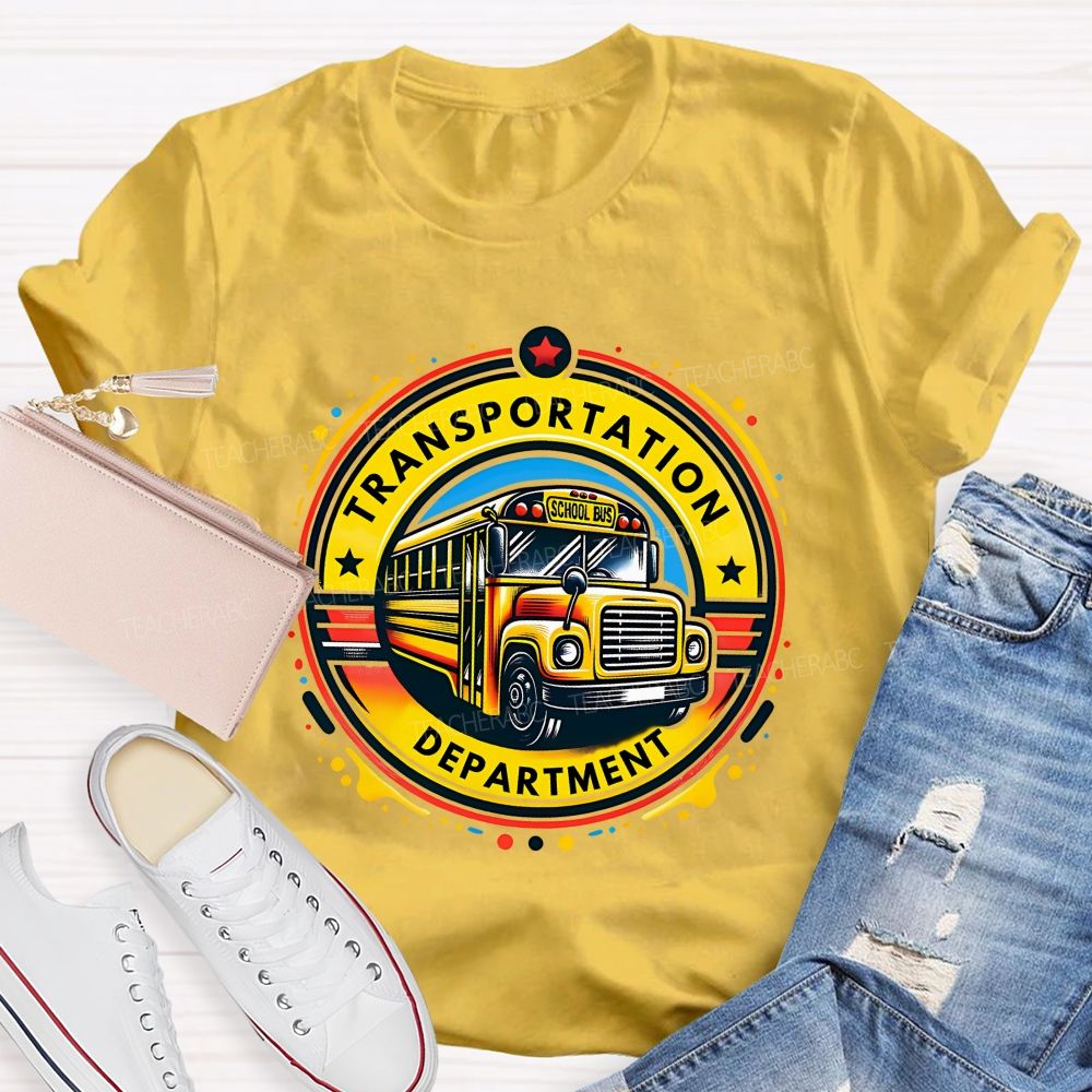 Transportation Department School Bus Driver T-shirt