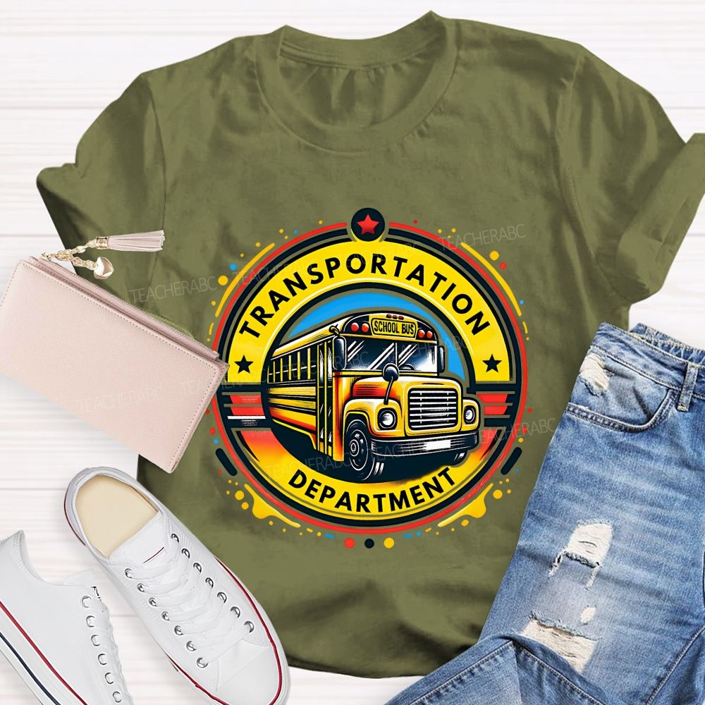 Transportation Department School Bus Driver T-shirt