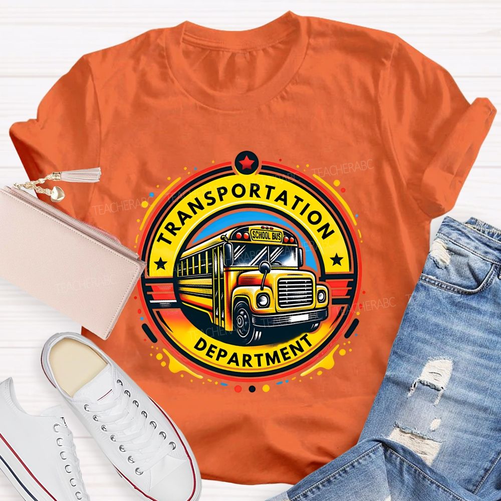Transportation Department School Bus Driver T-shirt