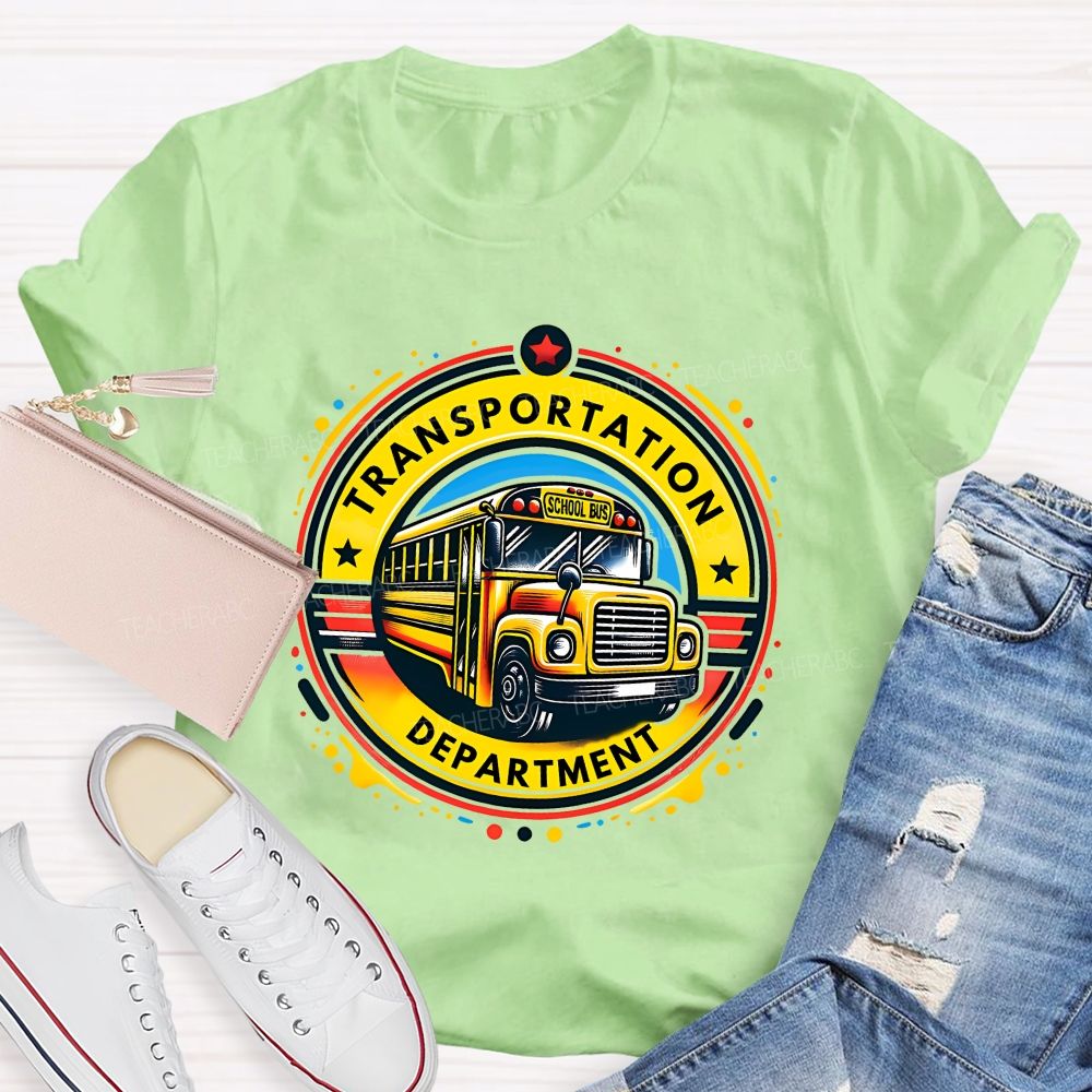 Transportation Department School Bus Driver T-shirt
