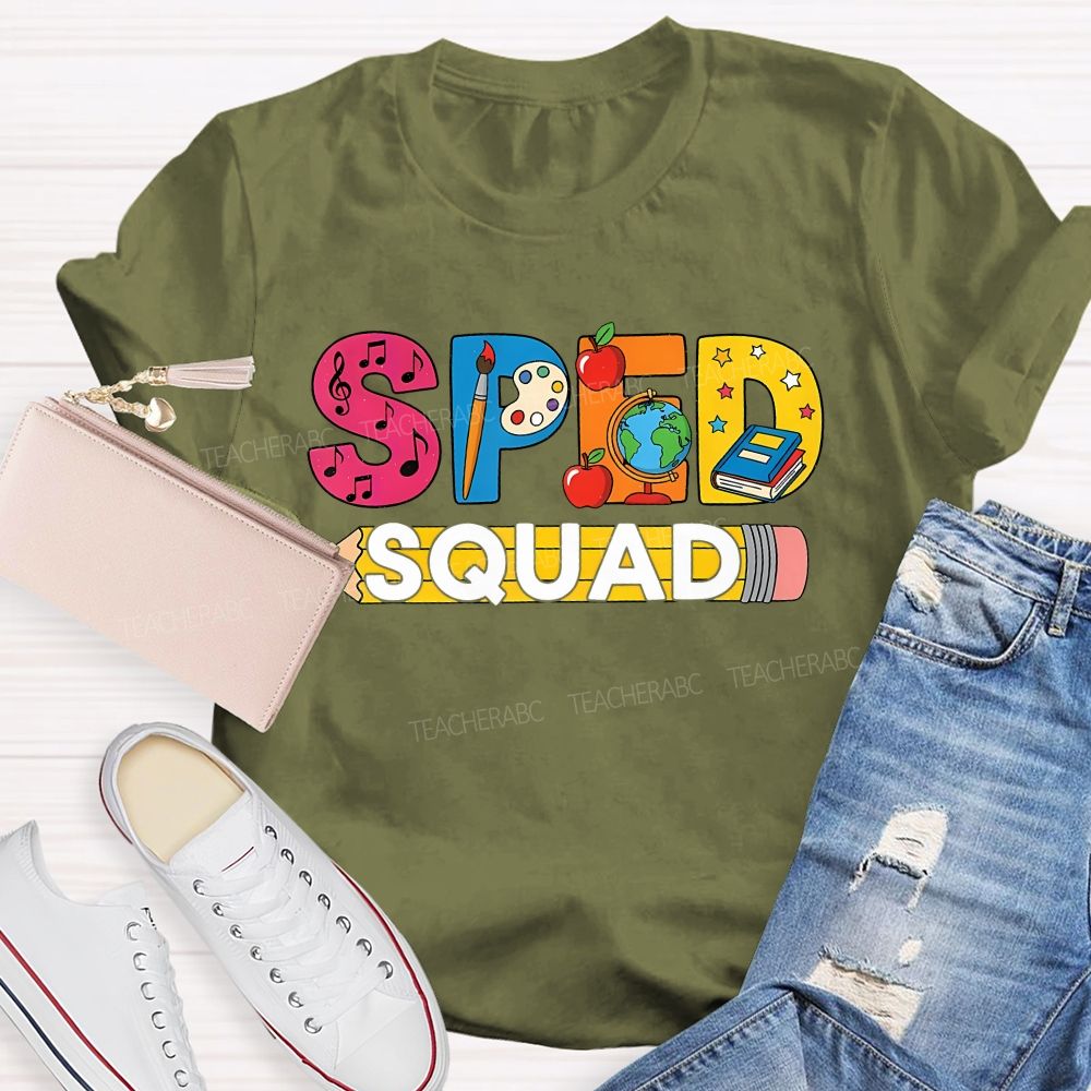 Special Education Sped Squad Teacher T-shirt