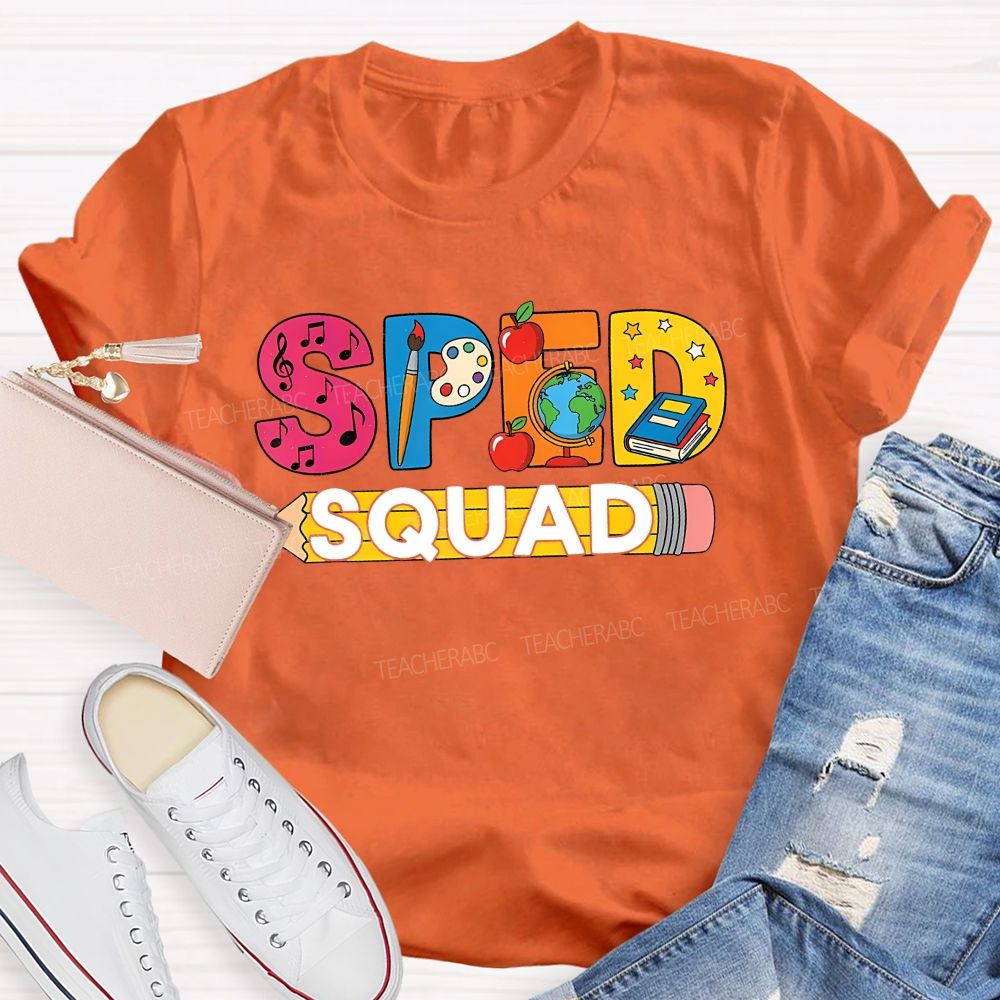 Special Education Sped Squad Teacher T-shirt