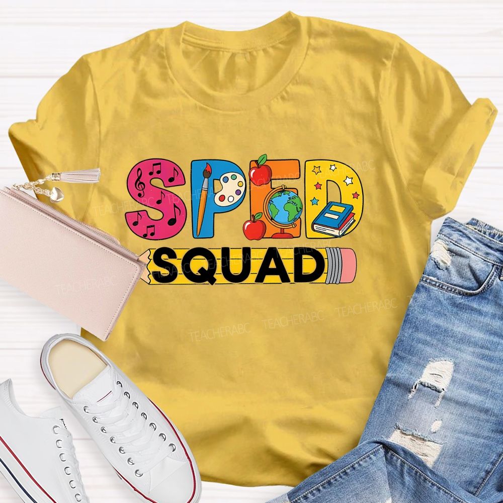 Special Education Sped Squad Teacher T-shirt