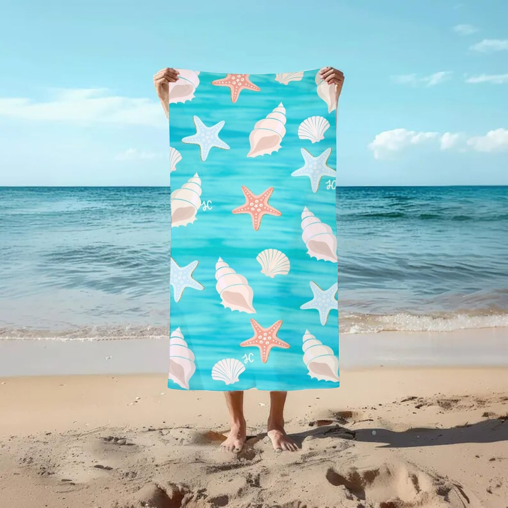 Blue Holiday Moments Beach Towel