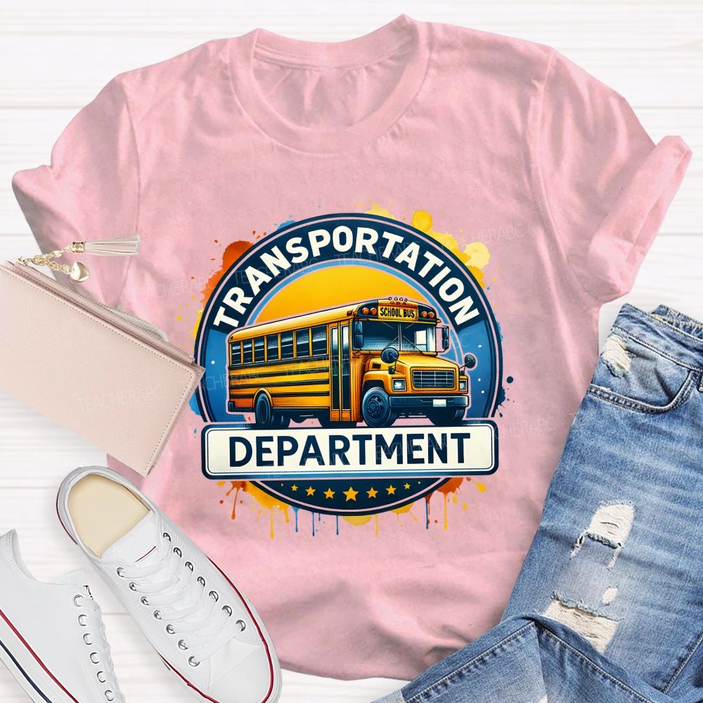 Transportation Department School Bus Driver T-shirt