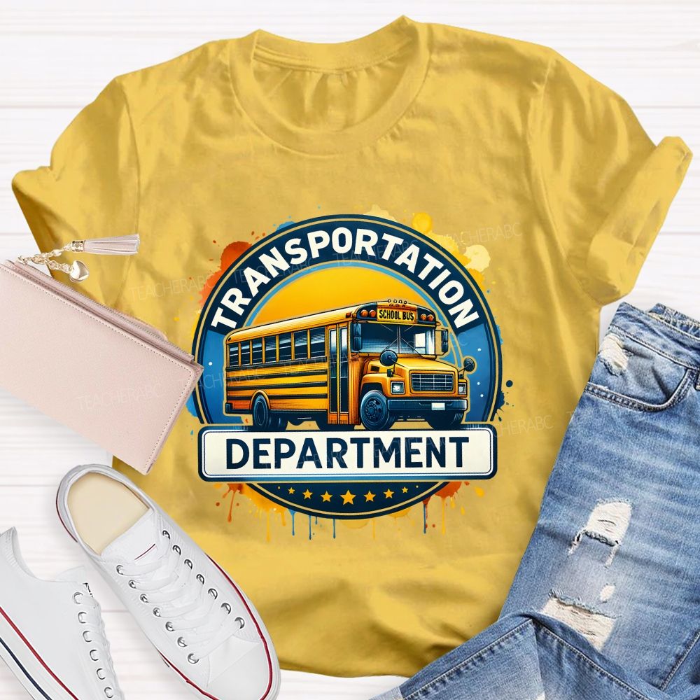 Transportation Department School Bus Driver T-shirt