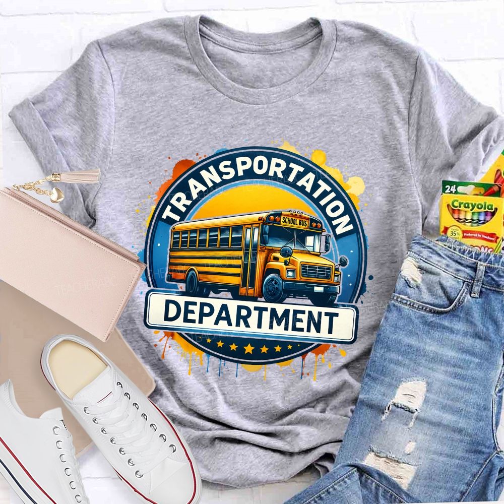 Transportation Department School Bus Driver T-shirt