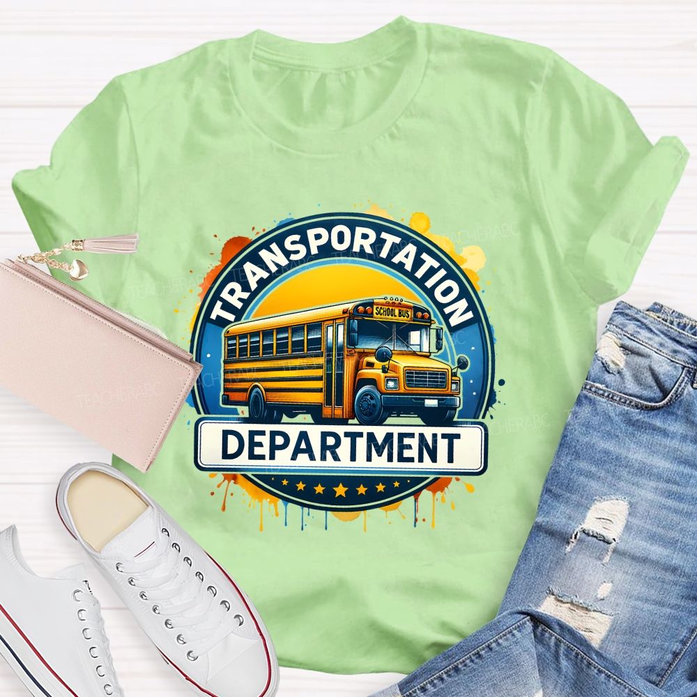 Transportation Department School Bus Driver T-shirt