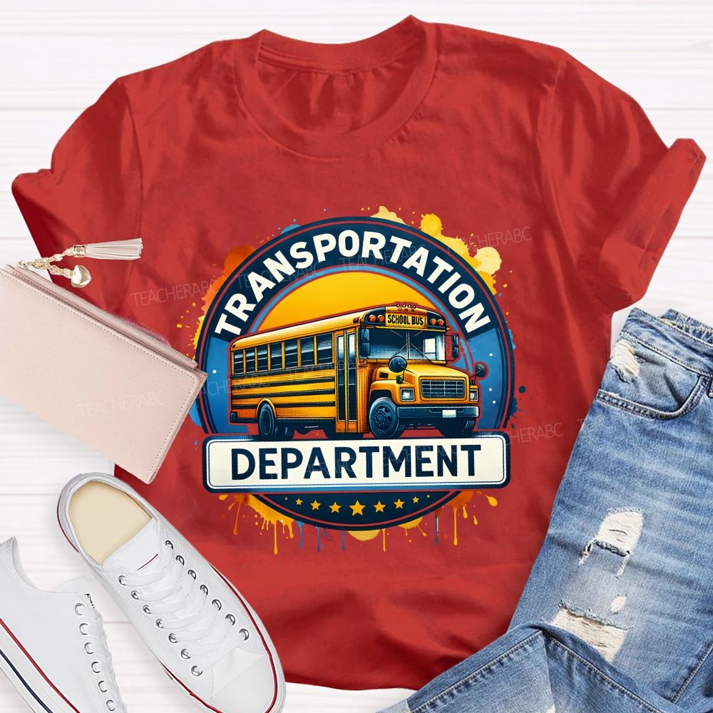 Transportation Department School Bus Driver T-shirt