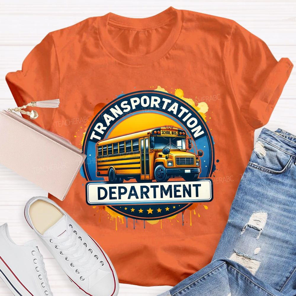 Transportation Department School Bus Driver T-shirt