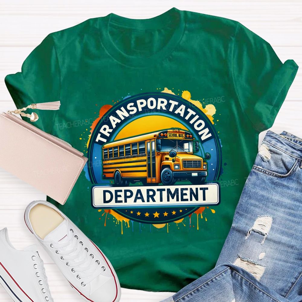 Transportation Department School Bus Driver T-shirt
