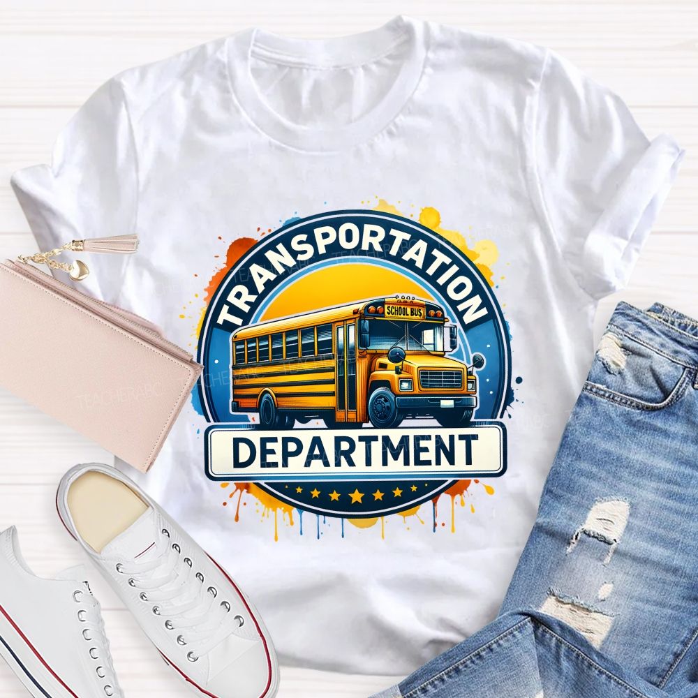 Transportation Department School Bus Driver T-shirt