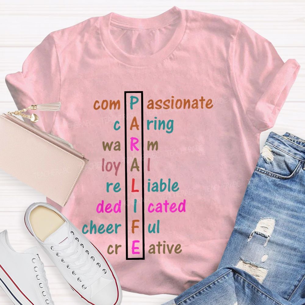 Paralife Compassionate Caring Teacher T-shirt