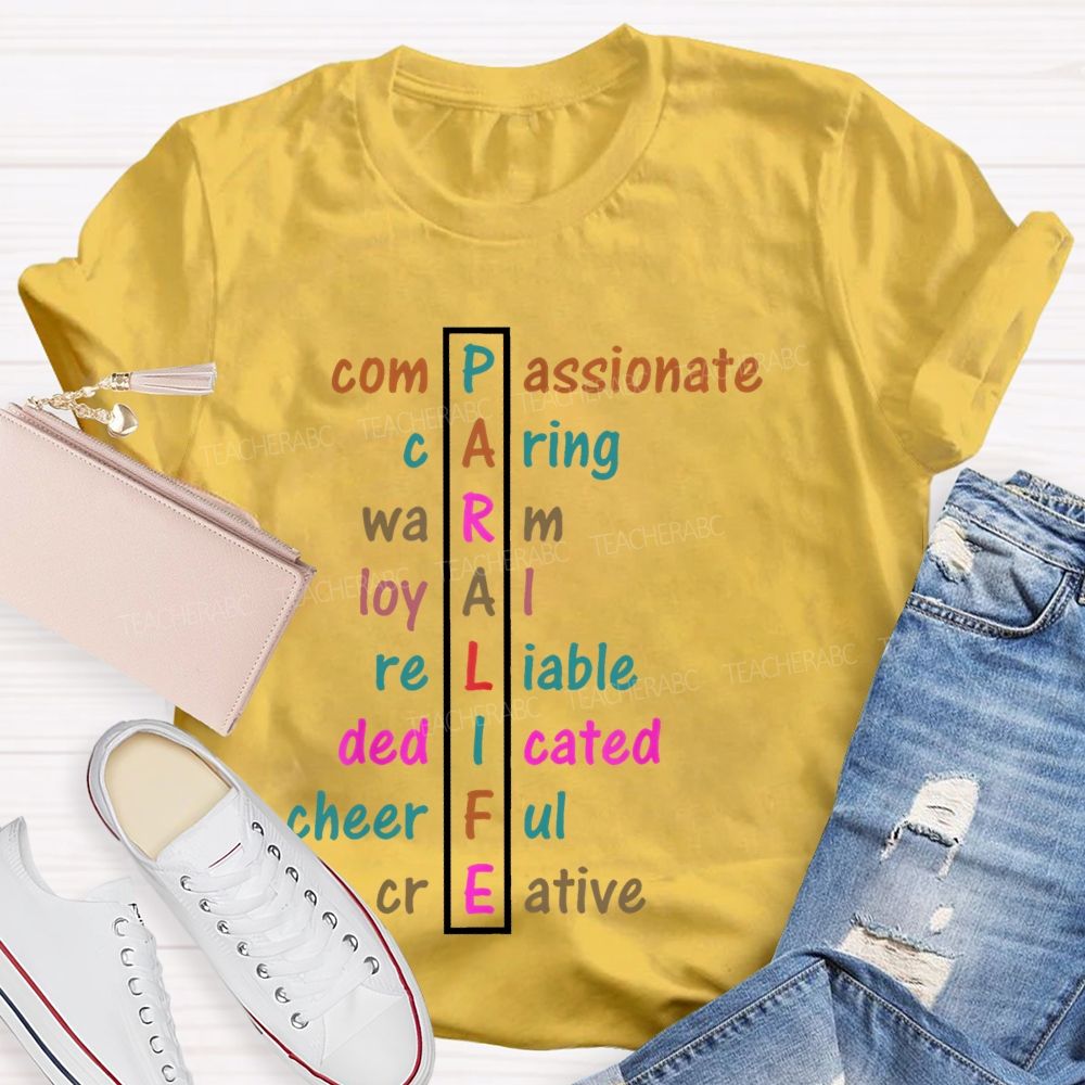 Paralife Compassionate Caring Teacher T-shirt
