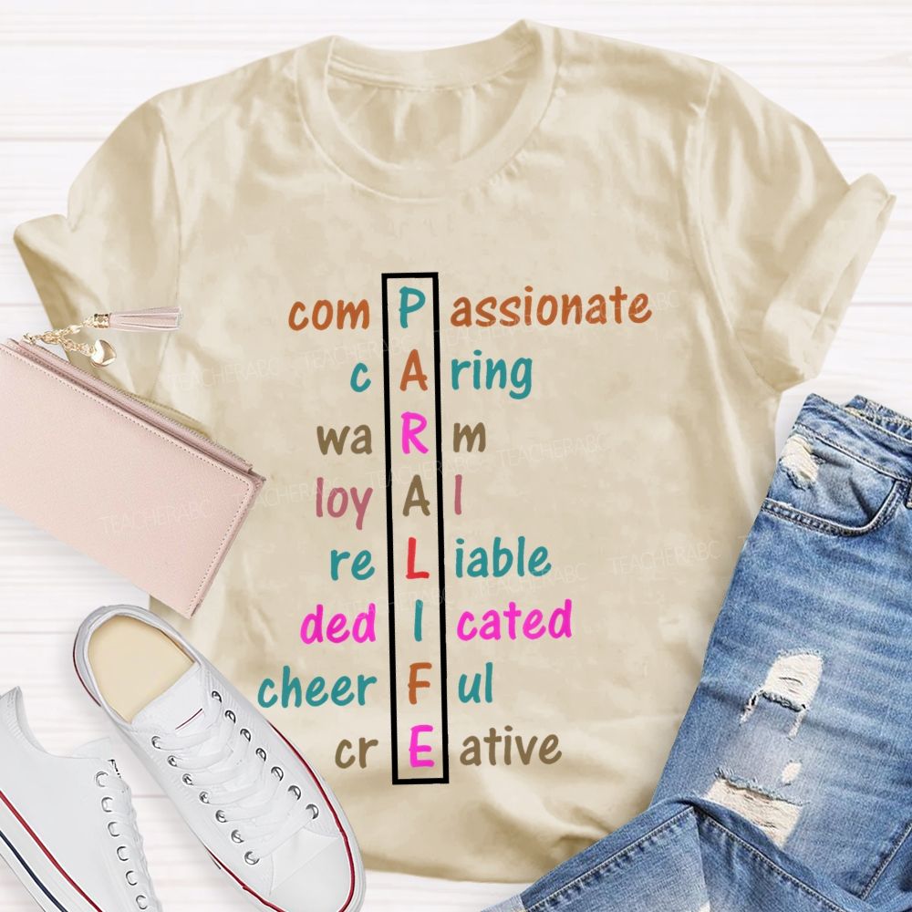 Paralife Compassionate Caring Teacher T-shirt