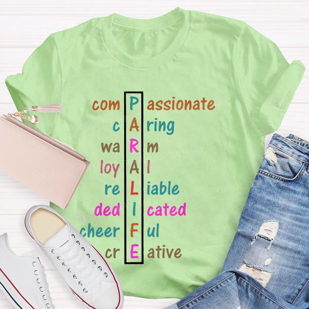Paralife Compassionate Caring Teacher T-shirt