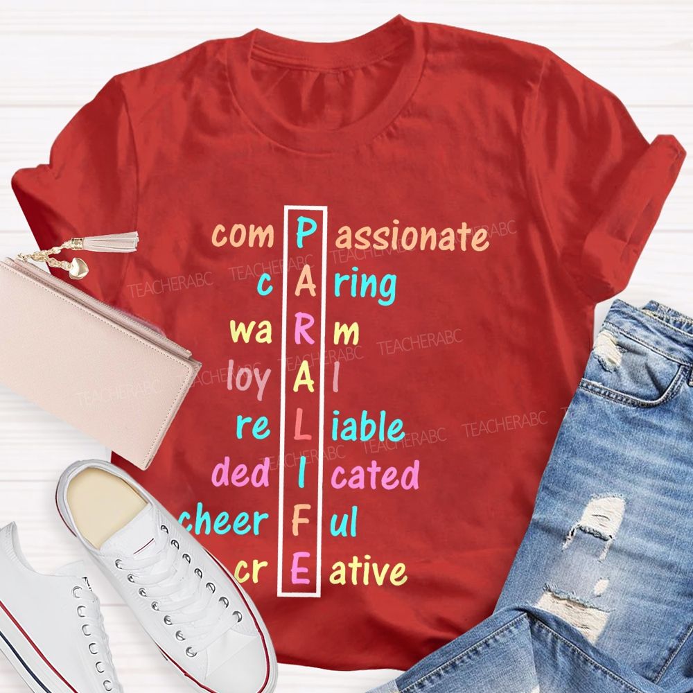 Paralife Compassionate Caring Teacher T-shirt
