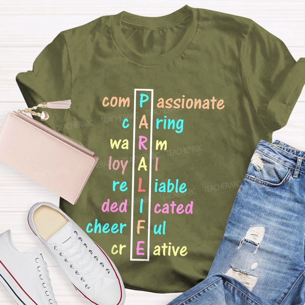 Paralife Compassionate Caring Teacher T-shirt