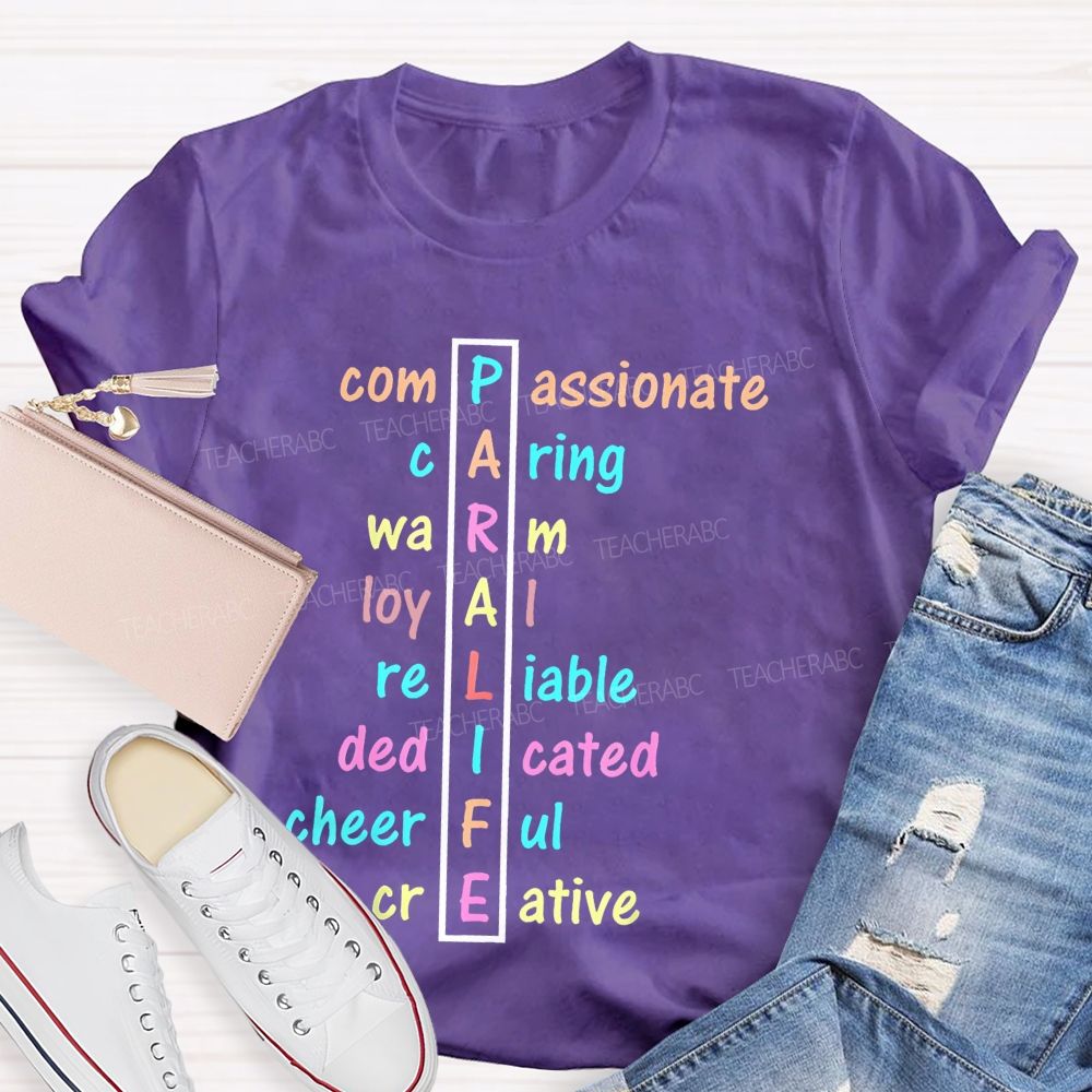 Paralife Compassionate Caring Teacher T-shirt