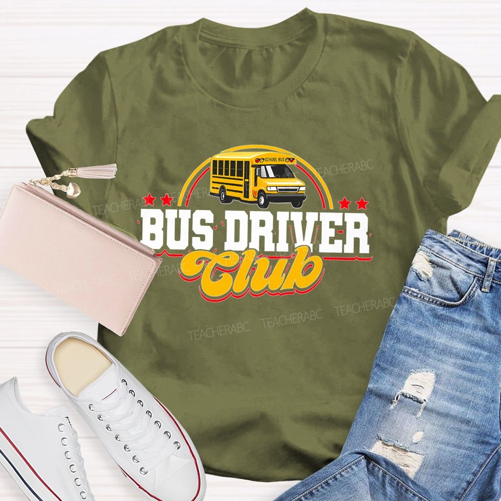 Bus Driver Club Teacher T-shirt