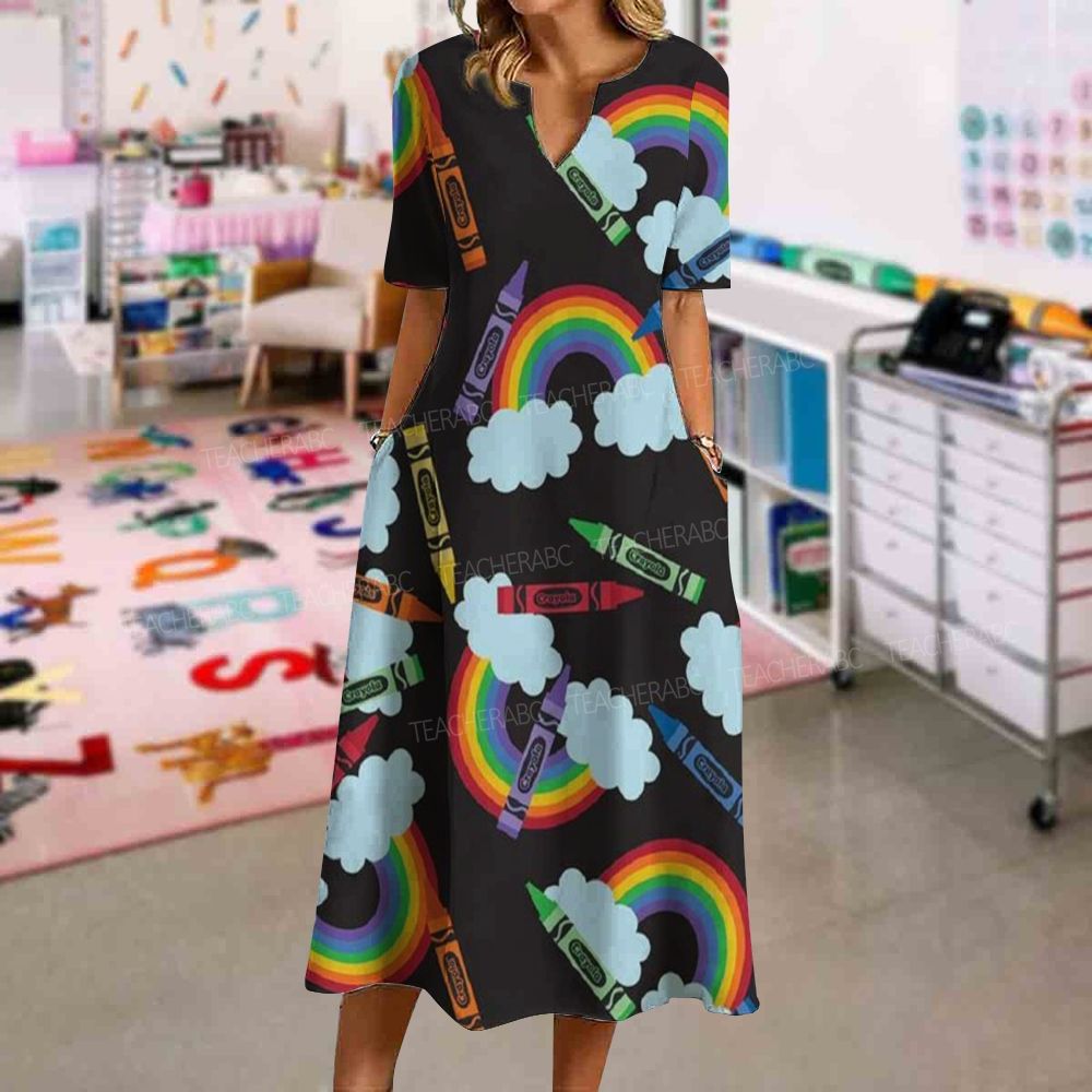 Rainbow Crayon Dress