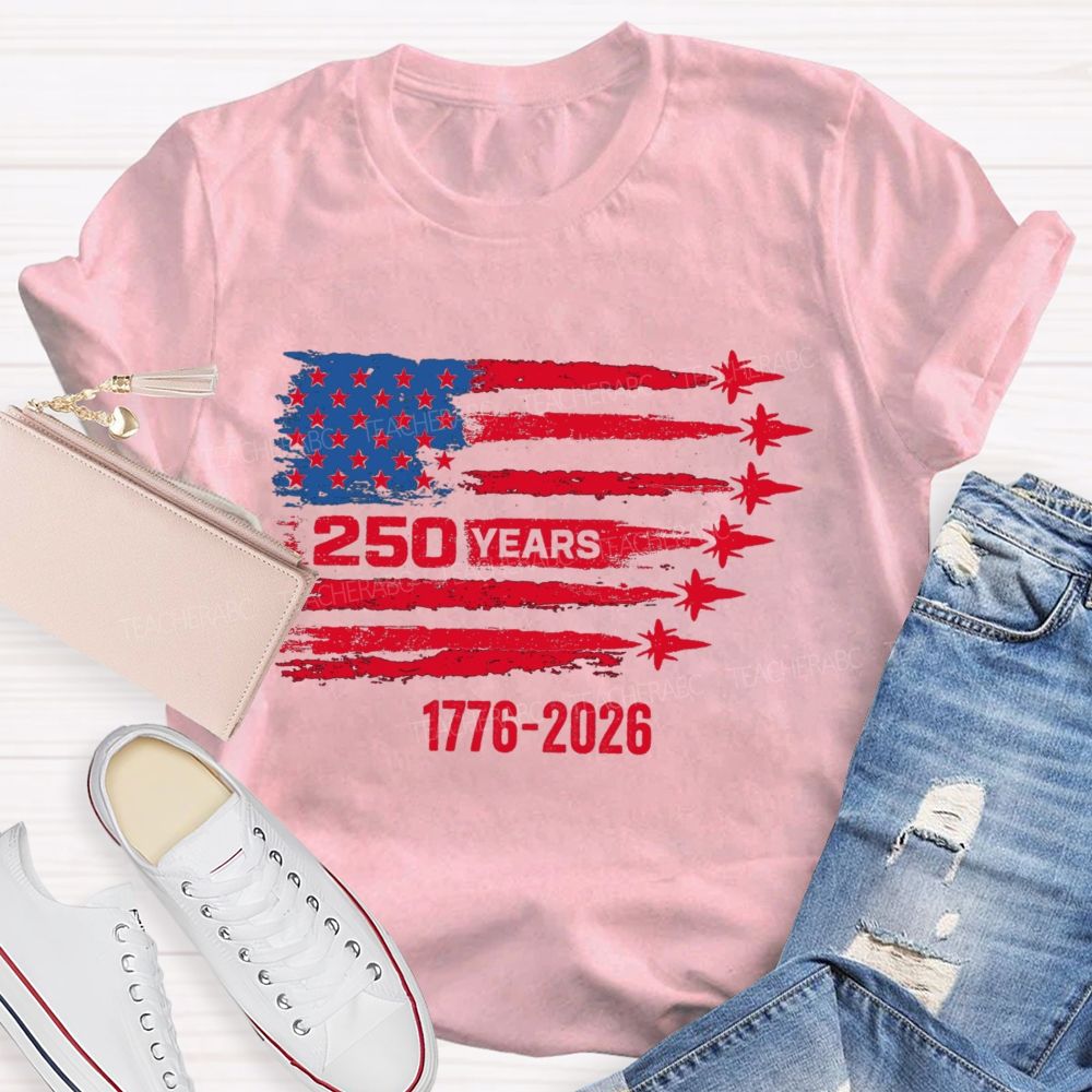 250 Years Stars And Strips Teacher T-shirt