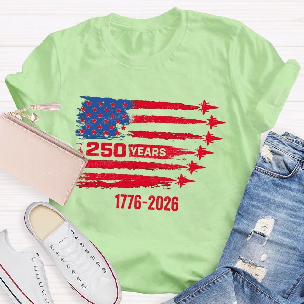 250 Years Stars And Strips Teacher T-shirt